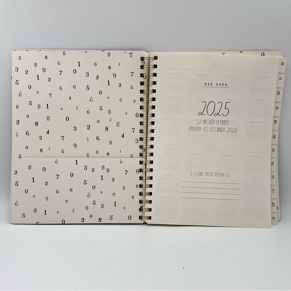 Rae Dunn 2025. (Royal Purple) 12-month Planner Journal Soft Leather Cover - Picture 3 of 12